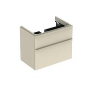 Geberit Vanity Unit Smyle Square 2 Drawers 734x617x470mm Sand Grey