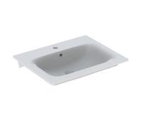 Geberit Vanity Washbasin Renova Plan 1 Tap Hole With Overflow 600x168x480mm White