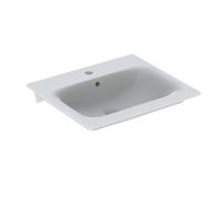 Geberit Vanity Washbasin Renova Plan KeraTect 1 Tap Hole With Overflow 550x168x480mm White