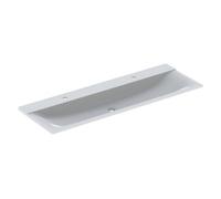 Geberit Vanity Washbasin Xeno2 2 Tap holes Antibacterial 1400x150x480mm Alpine White