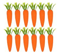 GEBETTER 12 pcs Mini Easter Foam Carrots Artificial Craft Carrot Decorations Artificial Hanging Ornaments for Easter Decorations