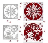 GEBETTER 2 Sets Christmas Cutting Dies Snowflakes Snowman Die Cuts Embossing Machine Template Stencil Cut Dies for Christmas Card Making DIY Scrapbooking Craft Cards Photo Album Christmas Gifts Decor