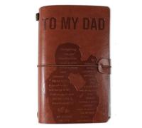 GEBETTER To My Dad Gifts from Daughter A6 Journal Notebook Fathers Day Birthday Gifts for Dad Birthday Present Christmas Gifts Leather Journal for Dad