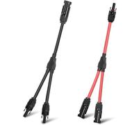 Gebildet 1 pair Connectors Y Branch Parallel Adapter Cable Wire Plug Tool Kit for Solar Panel