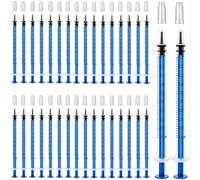 Gebildet 100pcs 1ml Syringe with Luer Slip Tip and Caps(No Needle), Pet Medicine Syringe, for Small Pets Feeding and Essential Oil Separator[Non-Medical Use]