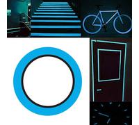 Gebildet 10m × 1cm/32.8 feet x 0.39 inch Sky Blue Luminous Tape, Glow in The Dark Fluorescent Adhesive Tape, Stage Supplies Wall Decorative,Durable, Stable, Safe