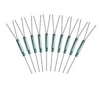 Gebildet 10pcs 4W 3 Pin Reed Switch Reed Contact Normally Open N/O N/C SPDT, Glass Reed Relay Magnetic Induction Switch (2.5mm x 14mm)