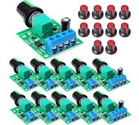 Gebildet 10pcs PWM Low Voltage Motor Speed Controller DC 1.8V/3V/5V/6V/12V 2A 1803BK 1803B Adjustable Driver Switch with Speed Control Knob