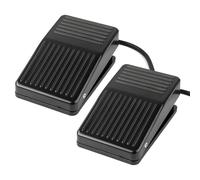 Gebildet 2pcs 250VAC 5A Pedal Switch,Momentary Foot Pedal Switch SPDT NO NC Foot Operated Controller For CNC Industrial with Anti-Skid Plastic Surface