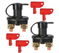 Gebildet 2pcs Battery Isolator Disconnect Cut Off Power Kill Switch for Car Van Truck Boat