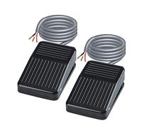 Gebildet 2pcs Foot Pedal Switch Momentary,1Meter Cable（0.5mm² Copper Wire),5A/250VAC,NO/NC, for Table Saw, Scroll Saw, Router Table, Miter Saw, Log Splitter, Wire Stripper