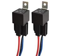 Gebildet 2pcs JD1912 Car Relay Harness 12V 40A 4 Pin SPST 12AWG Harness Sockets with Built-in Diode for Automotive Truck Van Motorcycle Boat