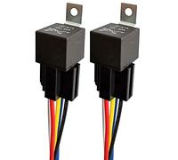 Gebildet 2pcs JD1914 Car Relay Harness 12V 40A 5 Pin SPDT 12AWG Harness Sockets with Built-in Diode for Automotive Truck Van Motorcycle Boat
