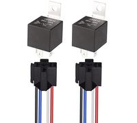 Gebildet 2pcs JD2912 Car Relay Harness 24V 40A 4 Pin SPST 12AWG Harness Sockets with Built-in Diode for Automotive Truck Van Motorcycle Boat