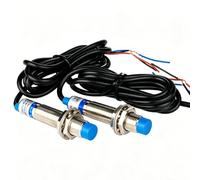 Gebildet 2pcs Metal Inductive Proximity Sensor Detector Switch LJ12A3-4-Z/BX 4mm 6-36VDC 300mA NPN Normally Open (NO) 3 Wires
