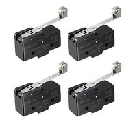 Gebildet 4pcs LXW5-11G1 15A 250V 1NO 1NC Momentary Long Hinge Roller Lever Type Miniature Micro Switches