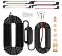 Gebildet Dash Cam Hardwire Kit, Car Dash Camera Mini Charger Hard Wire Kit for Dashcam DC 12-24V to 5V/2.5A Low Voltage Protection 24h Parking Surveillance with Fuse Tap