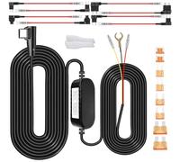 Gebildet Dash Cam Hardwire Kit,Car Dash Camera Type C Charger Hard Wire Kit for Dashcam DC 12-24V to 5V/2.5A Low Voltage Protection 24h Parking Surveillance with Fuse Tap for GPS,Radar(Type C)