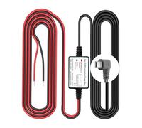 Gebildet Dash Cam Hardwire Kit, Mini USB L Connector Port,Low Voltage Protection for Dash Cam Cameras, DC 12V - 24V to 5V/2.5A Max Car Charger Cable kit with Fuse