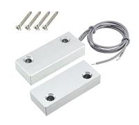 Gebildet Home Security Wired Rolling Door Contact 0~100V/0.5Amp Magnetic Reed Switch With 2 Wires For,Magnet Near - Connect Circuit, Magnet Away - Break Circuit,Applications MC-51
