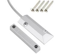 Gebildet Home Security Wired Rolling Door Contact 0~100V/0.5Amp Magnetic Reed Switchwith 2 Wires For,Magnet Near - Connect Circuit, Magnet Away - Break Circuit,Applications OC-55