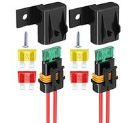 Gebildet Inline Fuse Holder, 2Pack IP67 Waterproof 12AWG Gauge Wiring Harness ATC/ATO 20A/30A/40A Blade Fuse Holder for Vehicle, Marine, Heavy Duty Bus Power System(Patent No. 015025843)