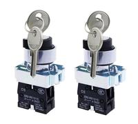 Gebildet Key Switch 2 Position Maintained 1NO Latching Rotary Key Switch 10A 440V XB2-10Y/21.(2 Position Maintained)