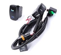 Gebildet Laser Horn Rocker Switch Harness kit 12V 20A Waterproof Horn Wiring Harness Kit, LED Illuminated Backlit On/Off Toggle Switch +Relay Wiring Harness Kit for Truck Car Boat SUV ATV UTE 4X4