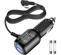 Gebildet Micro USB Power Cord Cable with Dual Port USB,Vehicle Power Charging Cable with Length(11.5ft/350cm) for Car Dashcam Camera Charger Power Cord for Dashcam Supply Radar Detectors