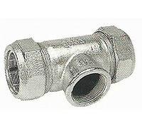 Gebo Fitting TGKR150 Malleable Iron Clamp Connector T on Both Sides for Clips 19 x 19 mm, 1 1/2-Inch, 01.150.04.05