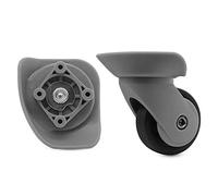 GEBONE Luggage Replacement Wheels, 1 Pair Plastic Suitcase Replacement Spinner Wheels YF-W070# Grey Repair Replacement Kit