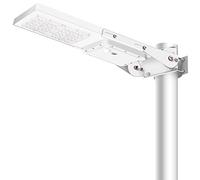 Gebosun Solar LED Street, Garden Security Light, 6000K White, Long-Time Working from Dusk to Dawn, with Optics and Motion Sensor, Wall-Mounted & Pole-Mounted (120W, 7500LM)