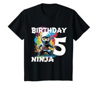Geburtstagsshirt Junge Mädchen 5 Jahre alt Birthday Ninja T-Shirt
