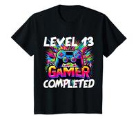 Geburtstagsshirt Mädchen 13 Jahr alt Gamer Zocker Level Game T-Shirt