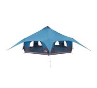 Gecheer 185T Polyester Family Tent 18-Person Grey and Orange 540x540x335cm for Camping 42017399