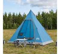 Gecheer 3-Person Tipi Tent Water-Resistant 185T Polyester PU Coating Camping Shelter Army Green 297x242x203cm 7.19㎡ Spacious with 2 Windows for Outdoor Family Hiking 42042209