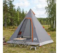 Gecheer 3-Person Tipi Tent Water-Resistant 185T Polyester PU Coating Camping Shelter Army Green 297x242x203cm 7.19㎡ Spacious with 2 Windows for Outdoor Family Hiking 42042209
