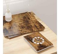 Gecheer 30x30 cm Wooden Decor Panels - Smoked Oak, Engineered Wood, Indoor/Outdoor Use, Pack of 50 Model885624