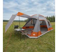 Gecheer 8-Person Cabin Tent: Waterproof Polyester & Steel Frame, Easy Setup, UV & Water Resistant, with Rainfly & Carry Bag Army Green: 470x260x182cm 42028578