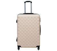 Gecheer ABS Hardcase Trolley Suitcase Set with Security Locks - 2 Sizes, Gold, 55x36x22 cm & 76x48x28 cm - Travel Organiser Model92431