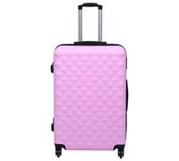 Gecheer ABS Hardcase Trolley Suitcase Set with Security Locks - Pink, 2 Sizes, Travel Organiser Model92429