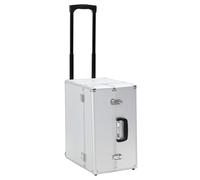 Gecheer Aluminum Pilot Trolley - Safe & Practical, Lockable Design, Silver, 47x39x27cm, Travel Accessory Model91844