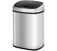 Gecheer Automatic Infrared Touch-Free Trash Can - 58L Large Capacity, Stainless Steel, for Kitchen & Home