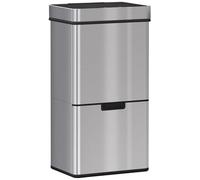 Gecheer Automatic Sensor Trash Can with 3 Compartments, 72L Capacity, Rust-Resistant ABS, Ideal for Home & Office