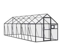 Gecheer Aviary Anthracite 1.79x6x1.85 m Aluminium Pet cage Model3155804