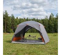 Gecheer Backpacking Tent 2-Person Grey and Orange 220x138x113cm 3.03㎡ Water-Resistant 185T Polyester with PU Coating Fiberglass Frame All-Season Camping Shelter 42017411