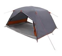 Gecheer Backpacking Tent 4-Person Grey and Orange 185T Polyester with PU Coating 280x239x138 cm Spacious 6.69㎡ All-Season Shelter for Family Camping 42017414