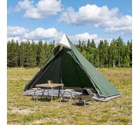 Gecheer Backpacking Tent Green 222x85x125cm 1.88㎡ Water-Resistant 185T Polyester with PU Coating Fiberglass Frame Lightweight 1.7kg 1-2 Person Camping Shelter 42017415