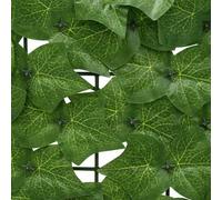 Gecheer Balcony Screen with Leaves Green 500 x 150 cm 42040665