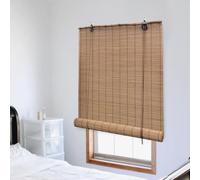 Gecheer Bamboo Roller Blind - Natural Privacy with Light Filtering, Brown, 8ft Model245813